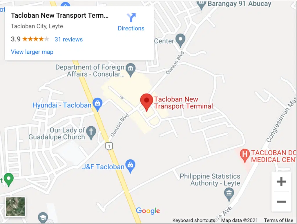 Pintados Bus Terminal Tacloban