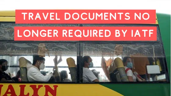 Travel documents required IATF