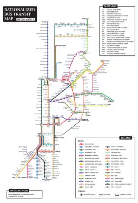Metro Manila Bus Transit Map | Metro Manila Bus Routes | Public Transport | Philippines