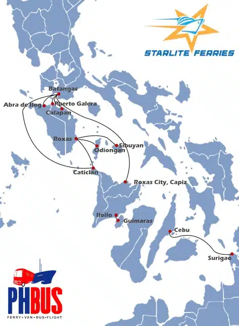 Starlite Ferries Destinations
