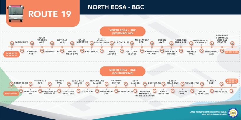 City Bus Route 19-North EDSA – BGC