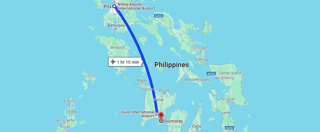 pitx to Guimaras route map